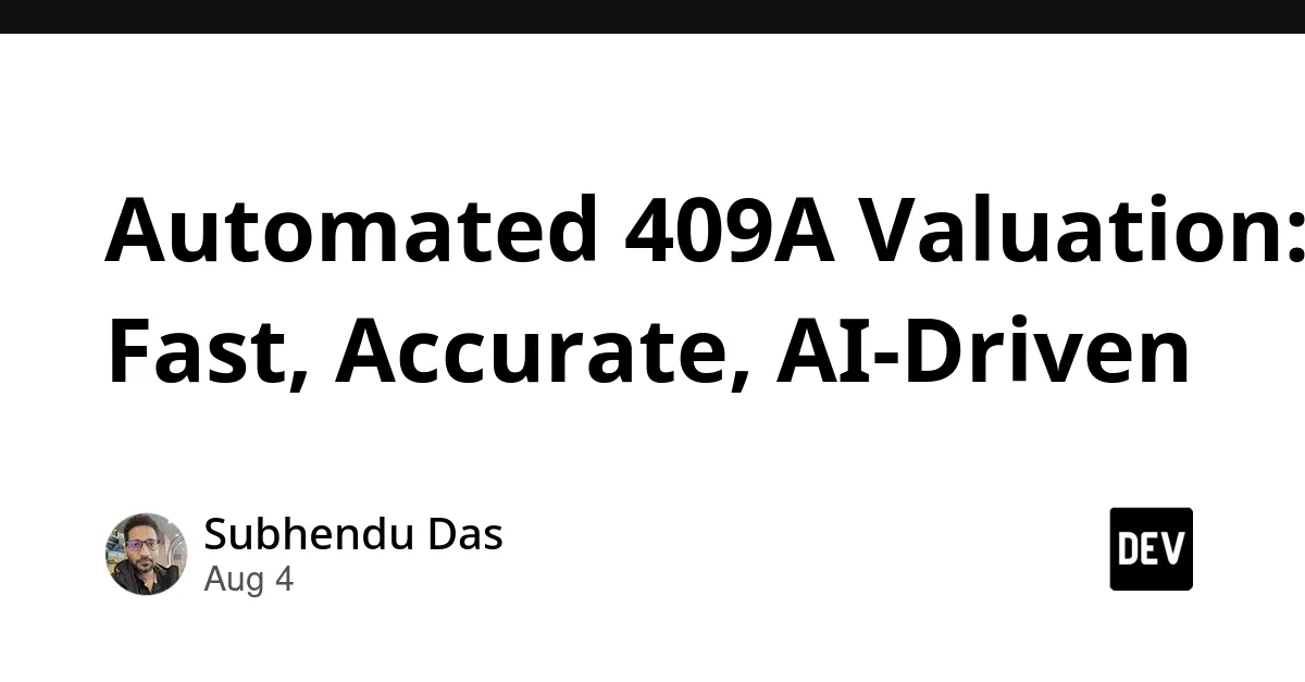 AI-Driven 409A Valuation Service