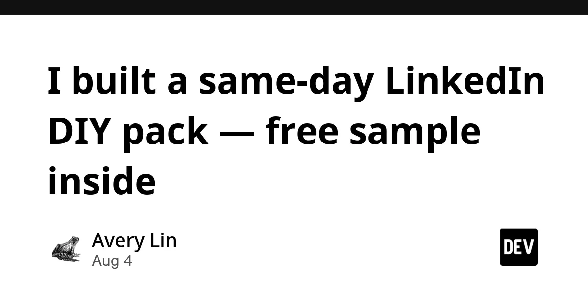 Selling AI-assisted LinkedIn DIY Content Packs
