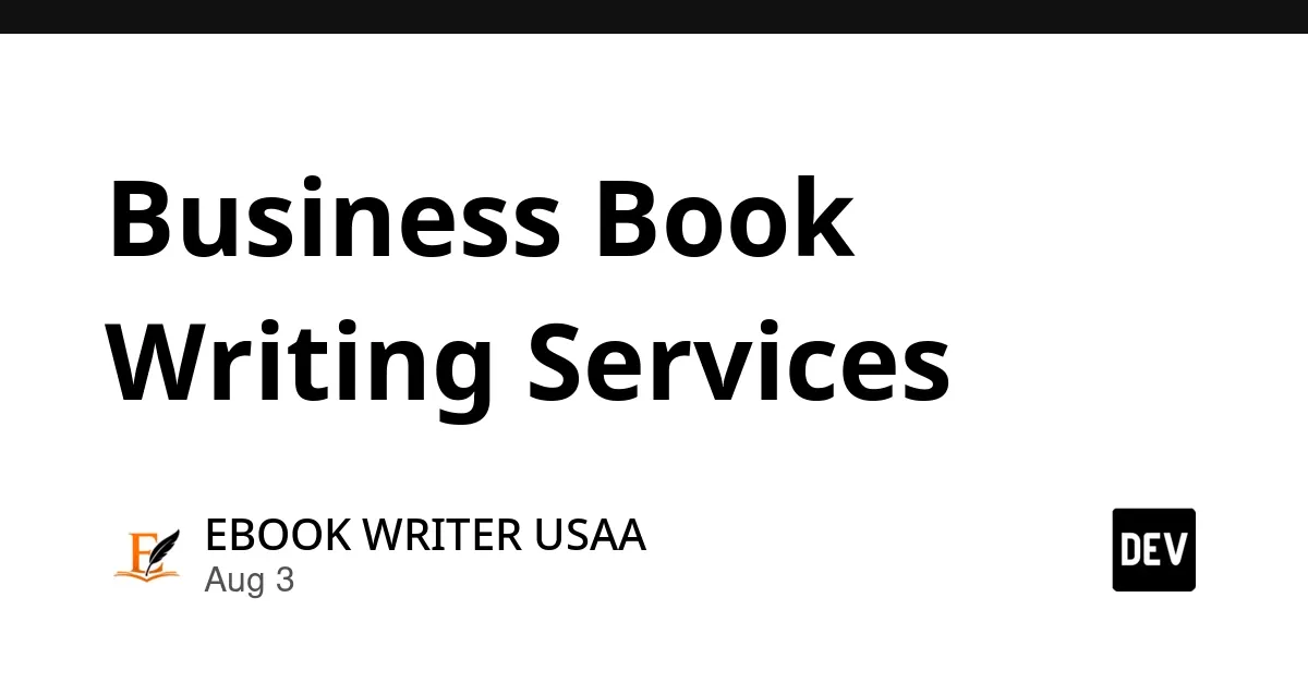 Business Book Writing Services